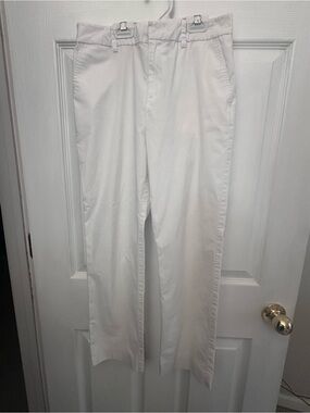 Lauren Ralph Lauren White Cotton Blend Pants